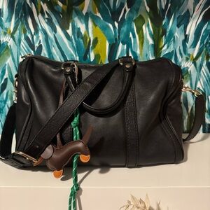Gucci Leather Medium Web Boston